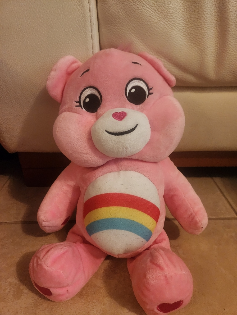 Care Bears Cheer Bear Pink Rainbow Medium Size